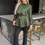 YunaWear | Top met Ceintuur en Lange Mouwen