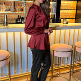 YunaWear | Top met Ceintuur en Lange Mouwen