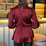 YunaWear | Top met Ceintuur en Lange Mouwen