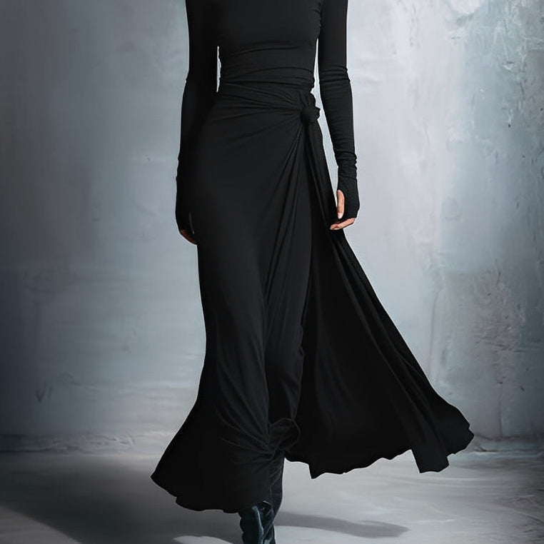 MARIT™ | Maxi Jurk met Tailleaccent en Vloeiende Elegantie voor Tijdloze Avonden