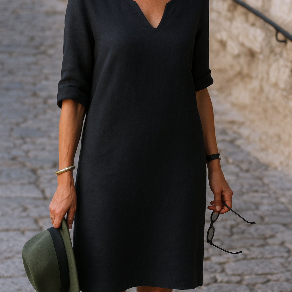 OLIVIE - ELEGANTE LINEN JURK