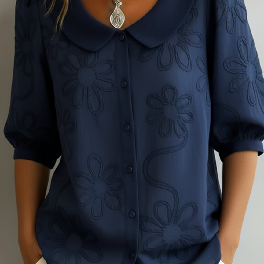 Aurélie™ — Lichte florale blouse met natuurlijke elegantie