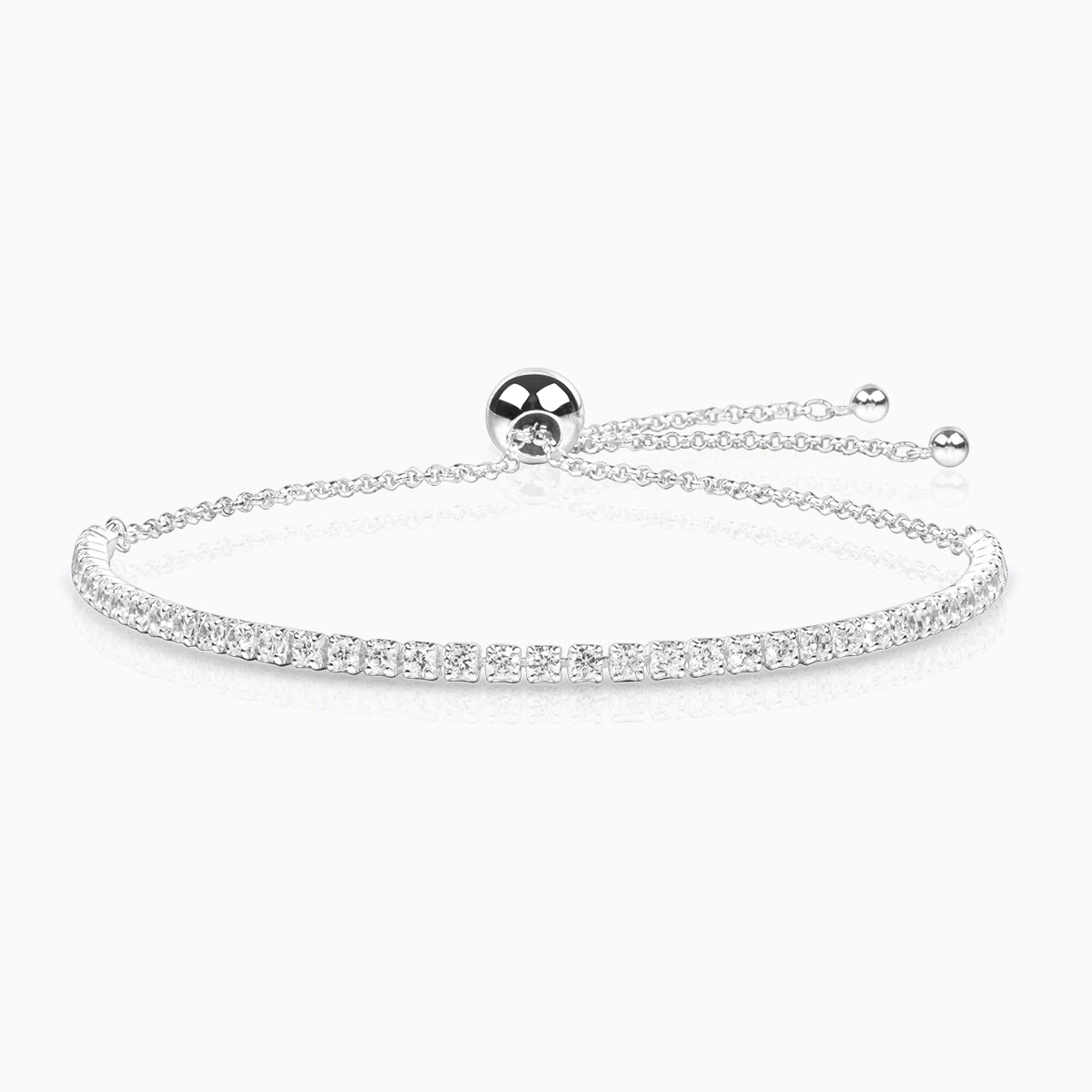 Tennis Slider Armband – Glanzend Minimalisme Comfort