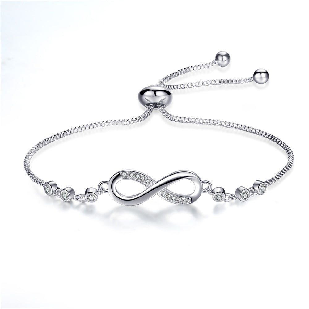 Infinity armband met verstelbare ketting – symbool van eeuwige liefde
