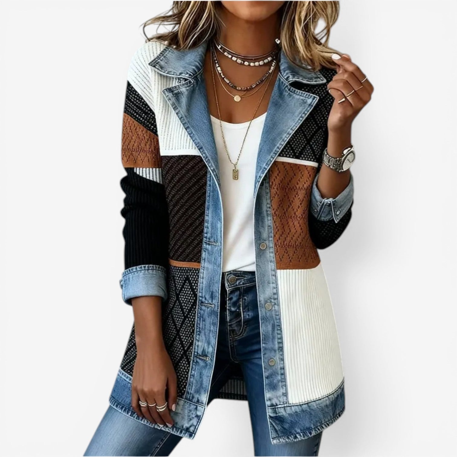 Emilia™ stijlvolle denim jas
