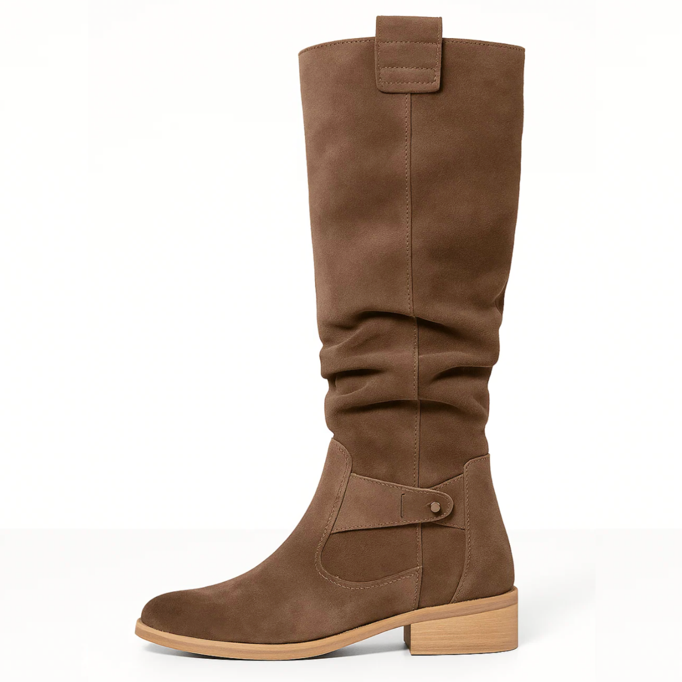 Dames Suède Laarzen Beige