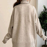 Gebreide Dames Set – Coltrui & Rok in Chocoladebruin | Herfst & Winter Outfit