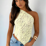 YunaWear | Nalia Kantentop met One-Shoulder Striksluiting