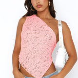 YunaWear | Nalia Kantentop met One-Shoulder Striksluiting