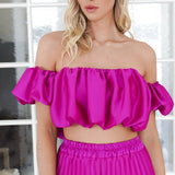 YunaWear | Satijnen Plissé Set