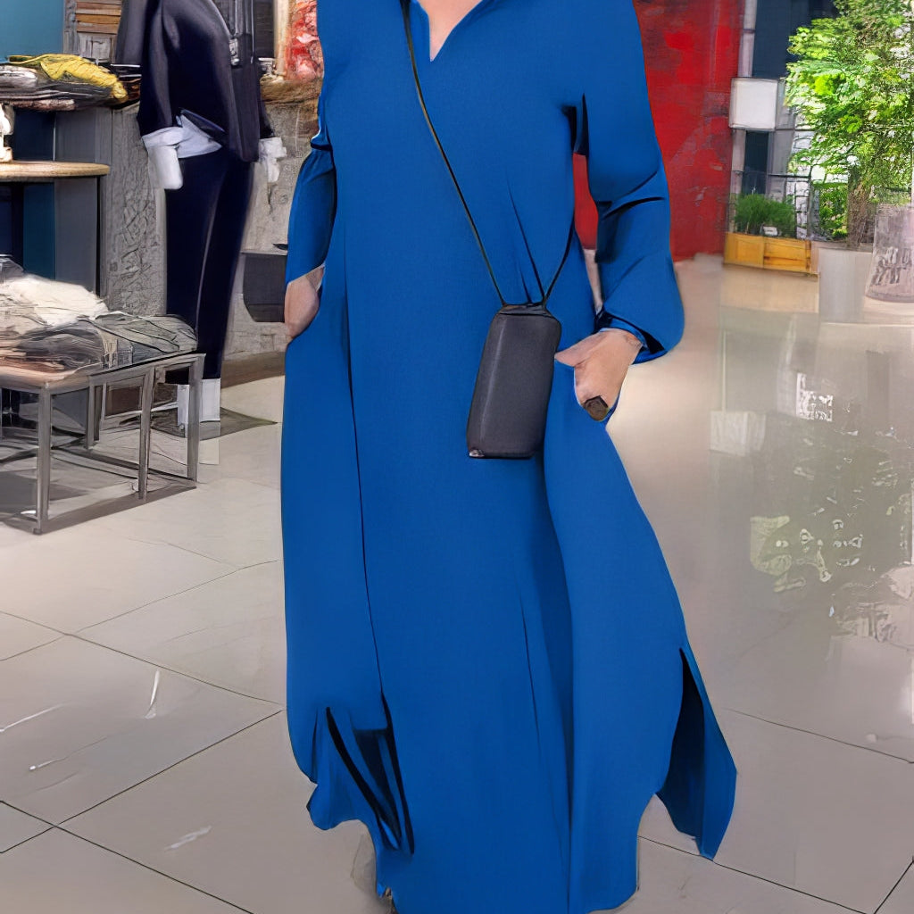 CLAUDIA | Elegante en Modieuze Lange Elastische Jurk