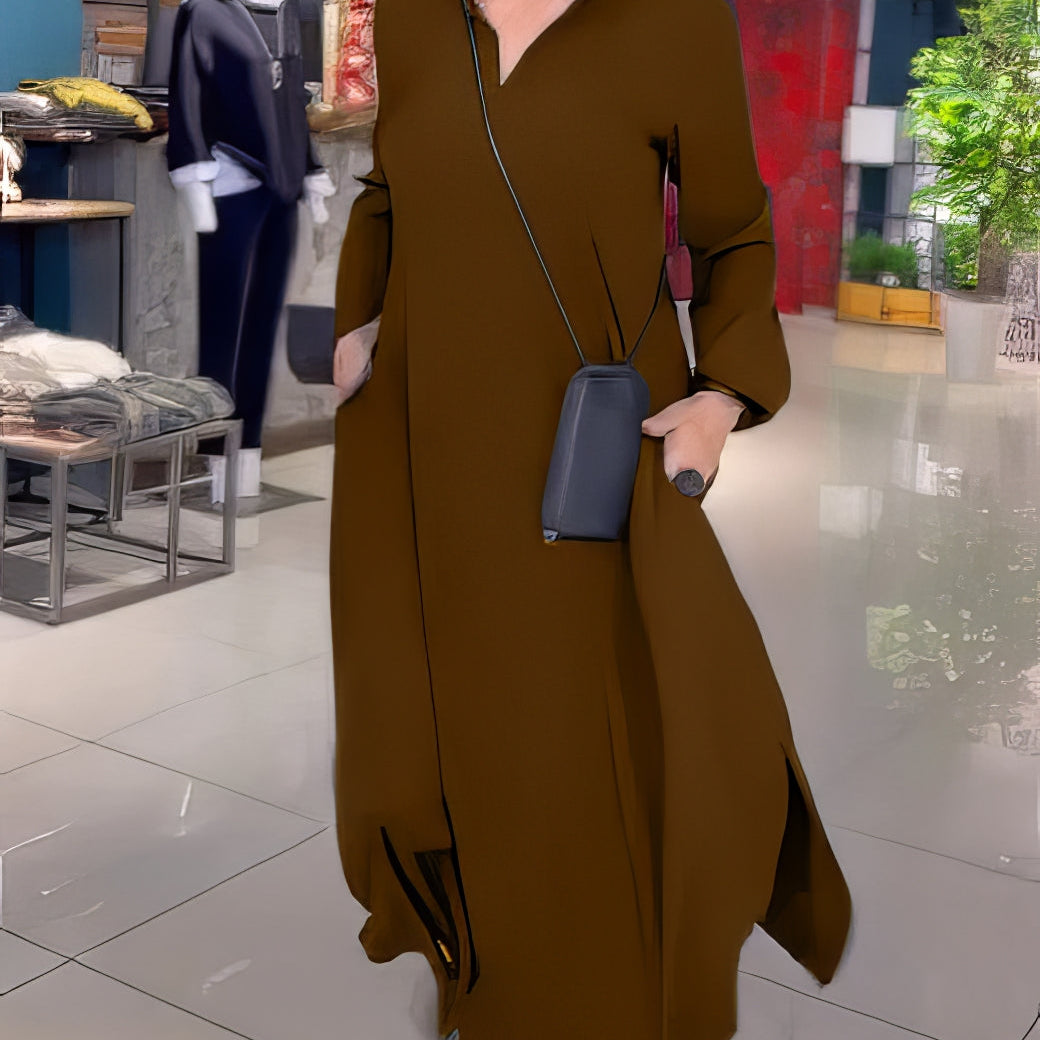 CLAUDIA | Elegante en Modieuze Lange Elastische Jurk